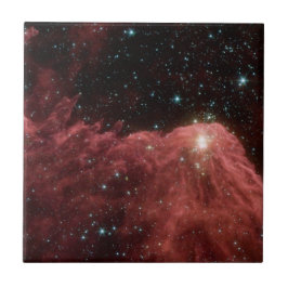 Modern Elegant Blue Space Landschap Tegeltje