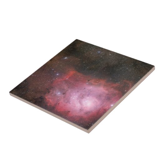 Modern Elegant Blue Space Landschap Tegeltje (Zijkant)