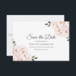 Modern Elegant Blush Floral Wedding Save The Date<br><div class="desc">Modern legant Blush Floral Wedding Save the Date Zie overeenkomend collectie in niche en nestwinkel</div>