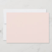 Modern Elegant Blush Photo Wedding Kaart (Achterkant)