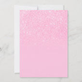 Modern Elegant Blush Pink Glitter Sweet 16 Kaart (Achterkant)