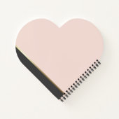 Modern Elegant Blush Pink Grey Pocket Notitieboek (Achterkant)
