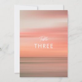 Modern Elegant Blush Roze Bruiloft Tafel Nummer