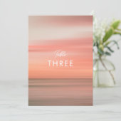 Modern Elegant Blush Roze Bruiloft Tafel Nummer (Staand voorkant)