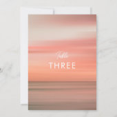 Modern Elegant Blush Roze Bruiloft Tafel Nummer (Achterkant)