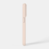 Modern Elegant Blush Roze Monogram iPhone Hoesje (Rechterkant)