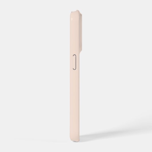 Modern Elegant Blush Roze Monogram iPhone Hoesje (Rechterkant)
