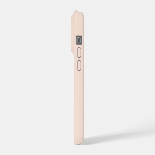 Modern Elegant Blush Roze Monogram iPhone Hoesje (Linkerkant)