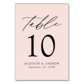 Modern Elegant Blush Wedding Kaart (Voorkant)