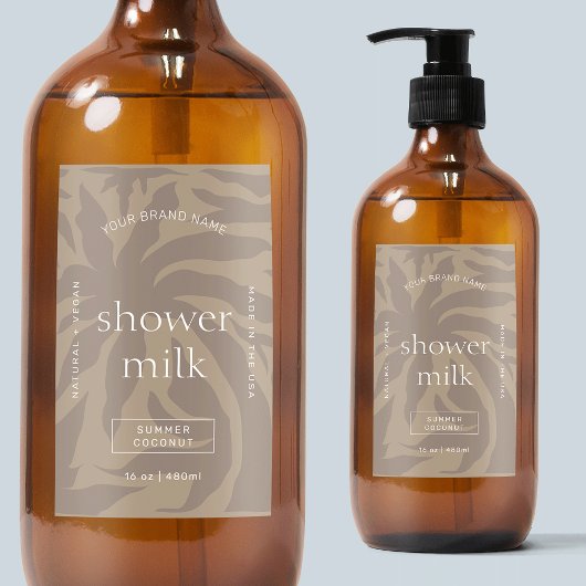 Modern Elegant Body Wash Zeep Waterdicht Label Voedselcontainer Etiket