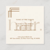 Modern Elegant Boho Brown Beauty Korting Kaart (Achterkant)