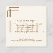 Modern Elegant Boho Brown Beauty Korting Kaart (Achterkant)