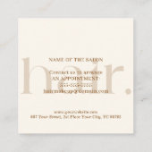 Modern Elegant Boho Brown Beauty Korting Kaart (Achterkant)