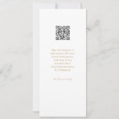 Modern Elegant Boho Floral Eid Mubarak Digital Kaart (Achterkant)