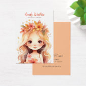 Modern Elegant boho meisje oorbel display kaart (Bureau)