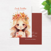 Modern Elegant boho meisje oorbel display kaart (Bureau)