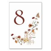 Modern Elegant Boho Natuur Wildflower Wedding Kaart (Voorkant)