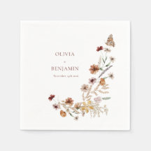 Modern Elegant Boho Natuur Wildflower Wedding