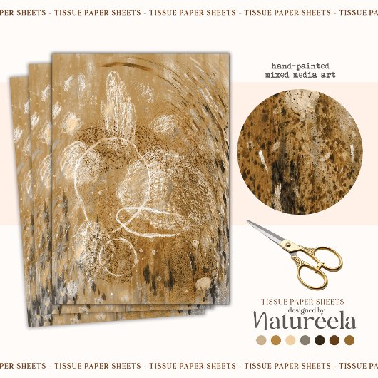 Modern Elegant Boho Patroon Abstract Weefselpapier Tissuepapier