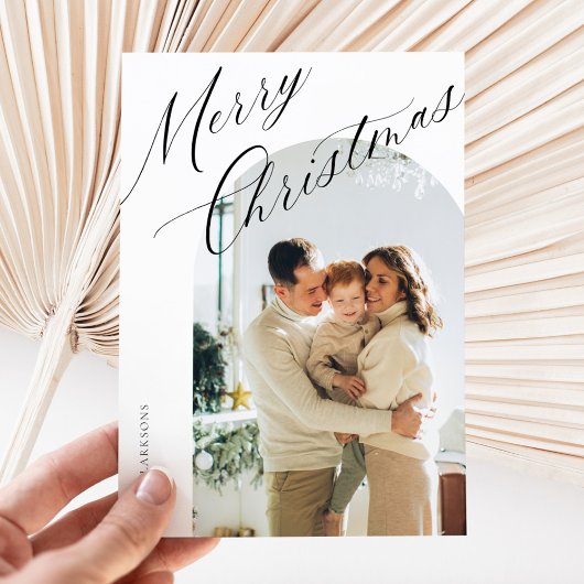 Modern Elegant Boho Script Vakantie Kaart