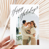 Modern Elegant Boho Script Vakantie Kaart