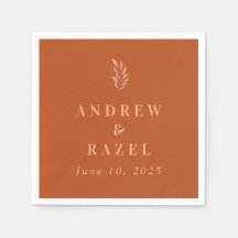 Modern Elegant Boho Wedding Leaves