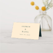Modern Elegant Boho Wedding Typography Seat Plaatskaartje (Achterkant)