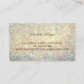 Modern Elegant, Bokeh, Donuts, Bakery Visitekaartje (Achterkant)