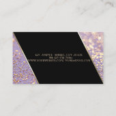Modern Elegant Bokeh, High Hiel Visitekaartje (Achterkant)
