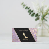 Modern Elegant Bokeh, High Hiel Visitekaartje (Staand voorkant)