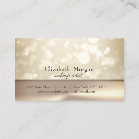 Modern Elegant Bokeh Loyalty Kaart (Achterkant)