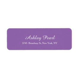 Modern Elegant Bord Paarse Stijlvolle Trendy Etiket
