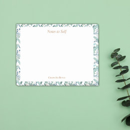 Modern Elegant Botanical Personalized Sticky Post-it® Notes