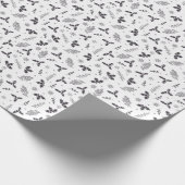 Modern Elegant Botanicals Kerst Vakantie Gift Cadeaupapier (Hoek)