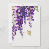 Modern Elegant Botanisch Bloemen Vrijgezellenfeest Kaart (Achterkant)