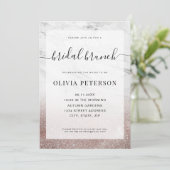 Modern Elegant Bridal Shower Invitation Kaart (Staand voorkant)
