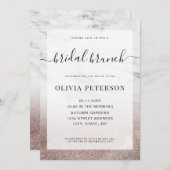 Modern Elegant Bridal Shower Invitation Kaart (Voorkant / Achterkant)