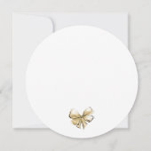 Modern Elegant Bride Wedding Gown Vrijgezellenfees Kaart (Achterkant)