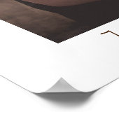 Modern Elegant Brown Tone-foto Welkomstteken Poster (Hoek)