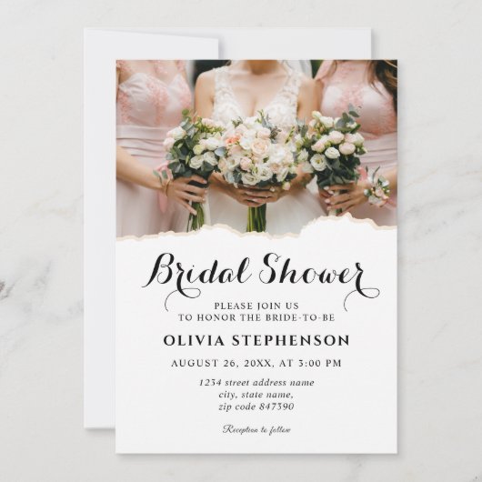 Modern Elegant Bruidsmeisjes Vrijgezellenfeest Kaart (Voorkant)