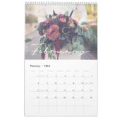 Modern elegant bruiloft bouquet fotokalender 2023 kalender (Feb 2026)