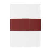 Modern Elegant Burgundy Wedding Uitnodigingen Wikkel (Achterkant Voorbeeld)