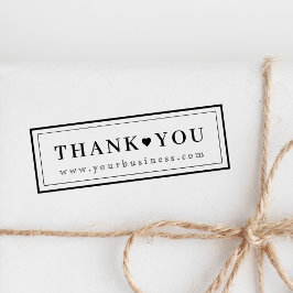 Modern Elegant Business Dank u Zelfinktende Stempel