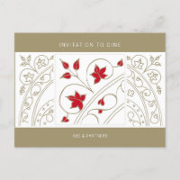 Modern Elegant Business Invitation to Dine