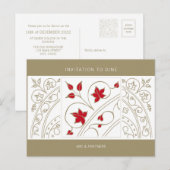 Modern Elegant Business Invitation to Dine Uitnodiging Briefkaart (Voorkant / Achterkant)
