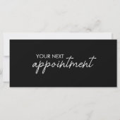 Modern Elegant Business Logo Appointment Card (Voorkant)