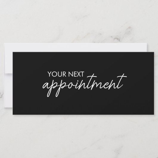 Modern Elegant Business Logo Appointment Card (Voorkant)