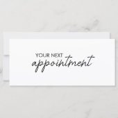 Modern Elegant Business Logo Appointment Card (Voorkant)