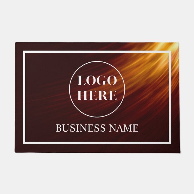 Modern Elegant Business Logo Doormat Deurmat (Voorkant)