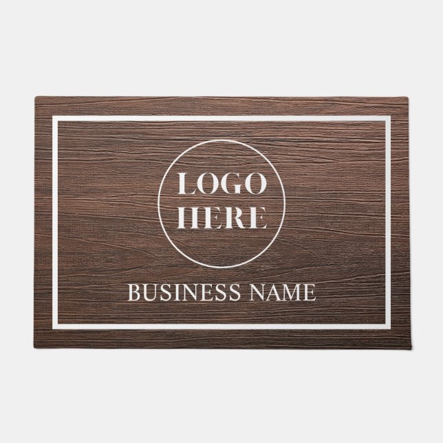 Modern Elegant Business Logo Doormat Deurmat (Voorkant)